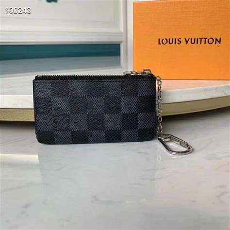 lv damier key pouch|Men's Key Pouch Pochette Cle Damier Graphite Canvas .